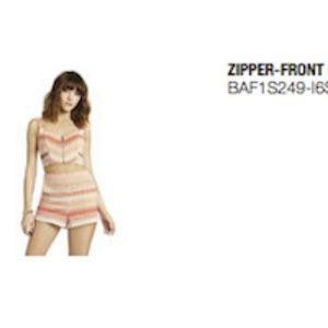 BCBGeneration Zipper-Front Bustier